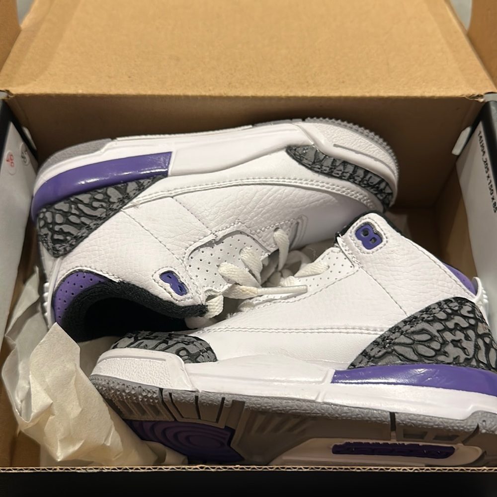 Toddler Air Jordan 3 Retro TD 'Dark Iris'